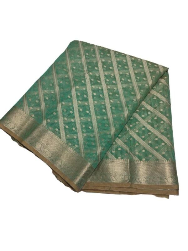 Green Pure Cotton Saree Green Handloom Pure Cotton Saree
