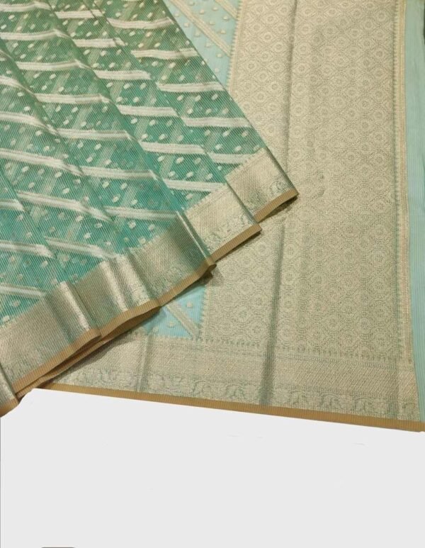 Green Pure Cotton Saree Green Handloom Pure Cotton Saree