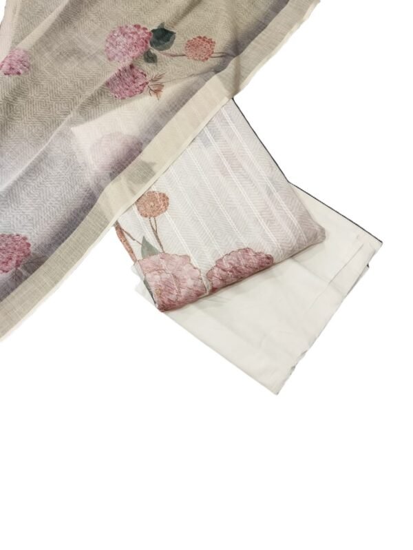 Digital Print Pure Linen Unstitched Suit