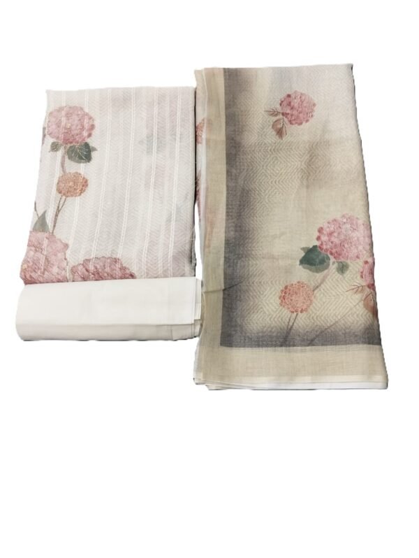 Digital Print Pure Linen Unstitched Suit