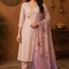 Beige Silk Unstitched Suit