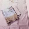 Beige Silk Unstitched Suit