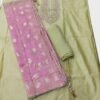 BS002072-1(4) Light Green Chanderi Unstitched Suit