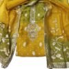 BS002073-2(2) Mustard Yellow Organza Unstitched Suit