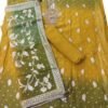 BS002073-2(4) Mustard Yellow Organza Unstitched Suit