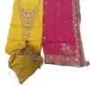 Mustard Yellow Chanderi Unstitched Suit