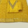 Yellow Chanderi Unstitched Suit