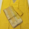 Yellow Chanderi Unstitched Suit