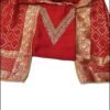 Bright Red Pure Chanderi Unstitched Suit