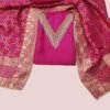 Pink Chanderi Unstitched Suit