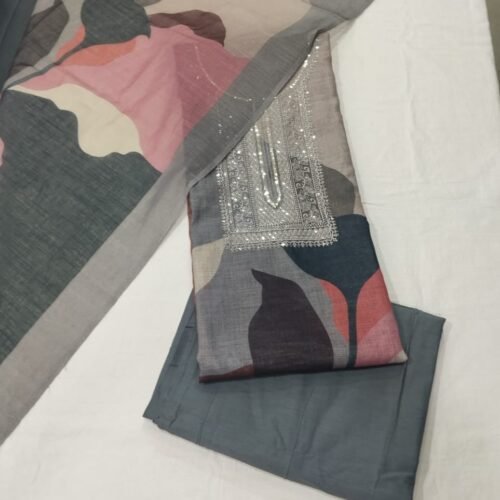 Digital Print linen suit
