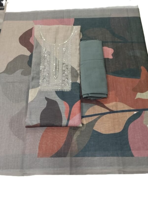 Digital Print Pure Linen Suit