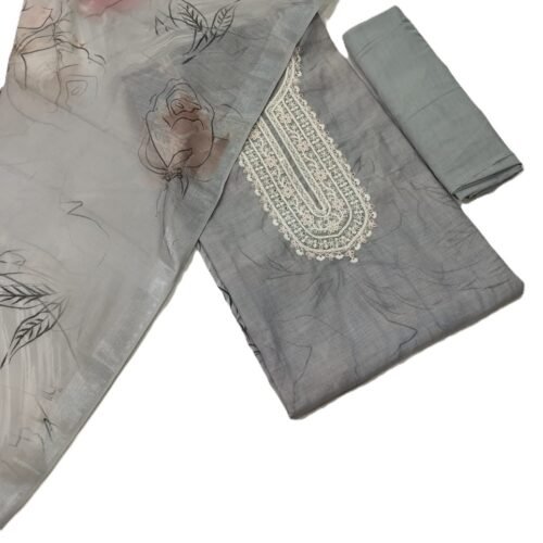 Digital Print Pure Linen Unstitched Suit
