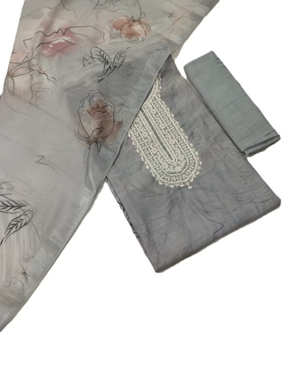 Digital Print Pure Linen Unstitched Suit