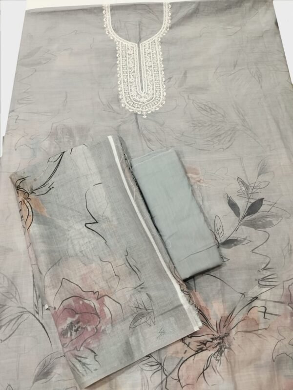 BS002110-1(5) Digital Print Pure Linen Unstitched Suit