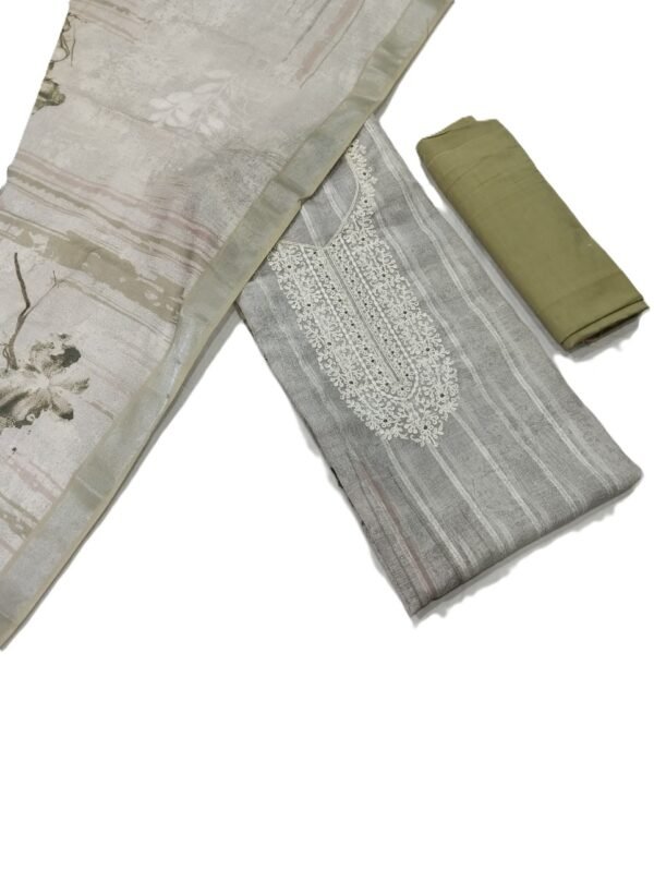 Digital Print Pure Linen Unstitched Suit