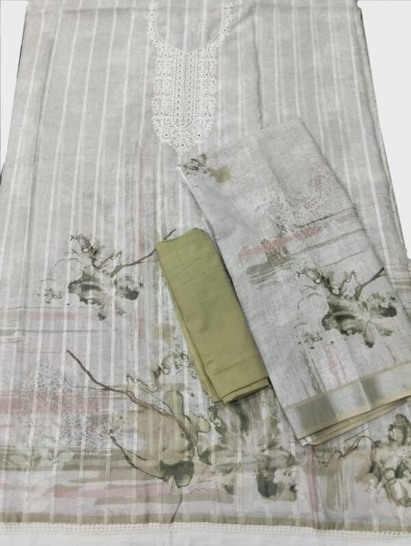 BS002119-1(4) Digital Print Pure Linen Unstitched Suit