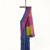 BSOS0042-1(4) Navy Blue Handloom Pure Linen Saree