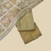 Beige Pure Linen Unstitched Suit