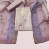 Beige Silk Unstitched Suit