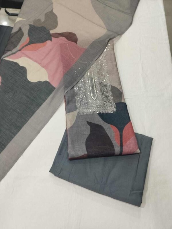 Digital Print Pure Linen Suit