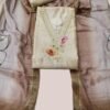 Off White Silk Unstitched Suit