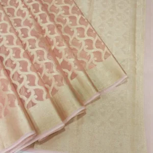 handloom organza saree from Bunkar Sarees