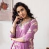 Lilac Stitched Suit With Dupatta