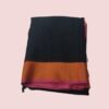 Black Pure Linen Saree