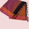 Black Pure Linen Saree