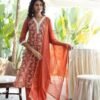 Rust Pure Cotton Stitched Suit