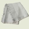 Silver Pure Linen Saree