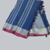 Royal Blue Pure Linen Saree