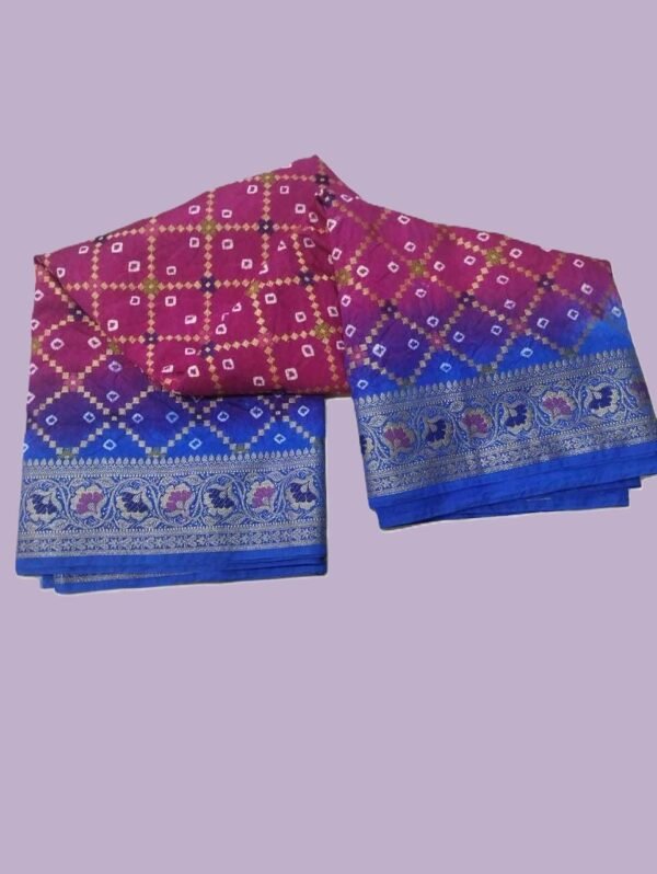 Pink Banarasi Silk Saree