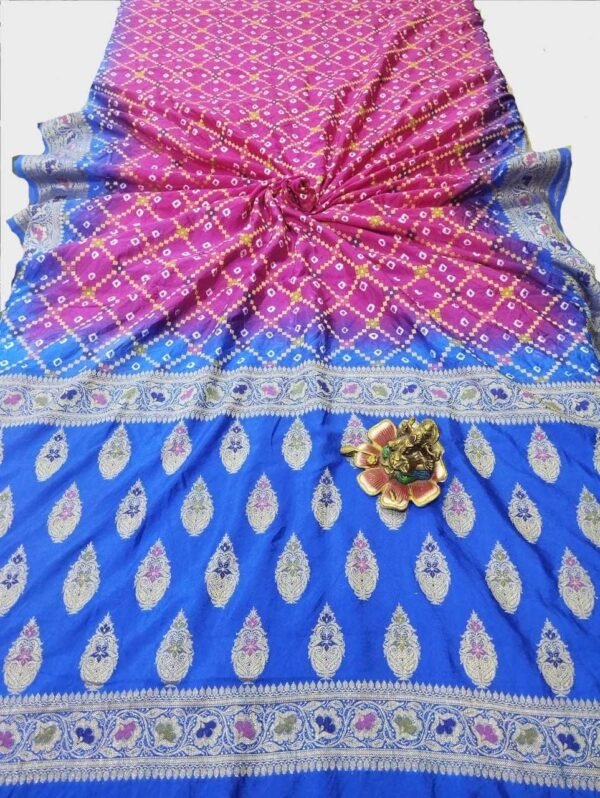 Pink Banarasi Silk Saree