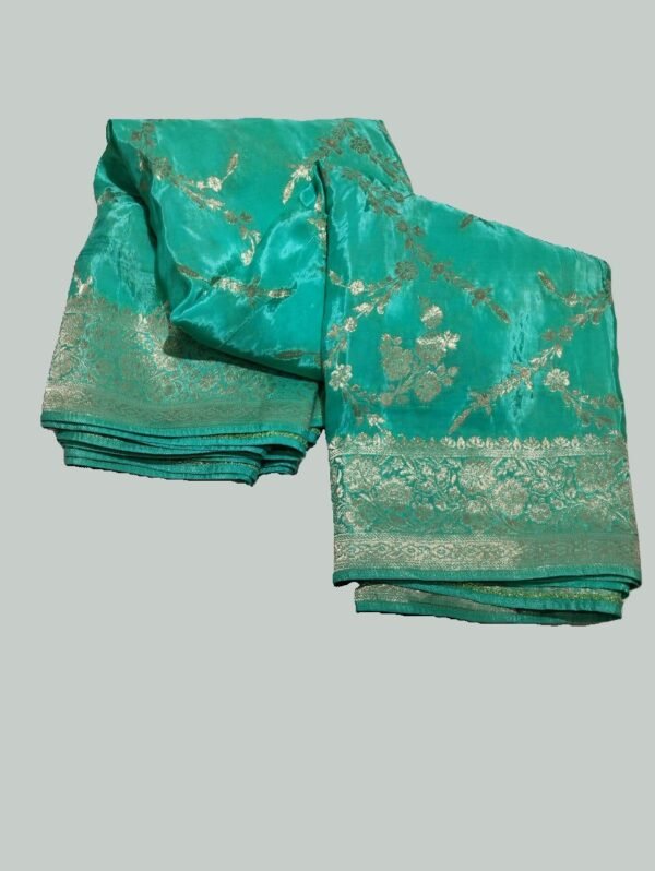 Green Crepe Silk Saree