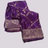 BS002217-5(2) Purple Crepe Silk Saree