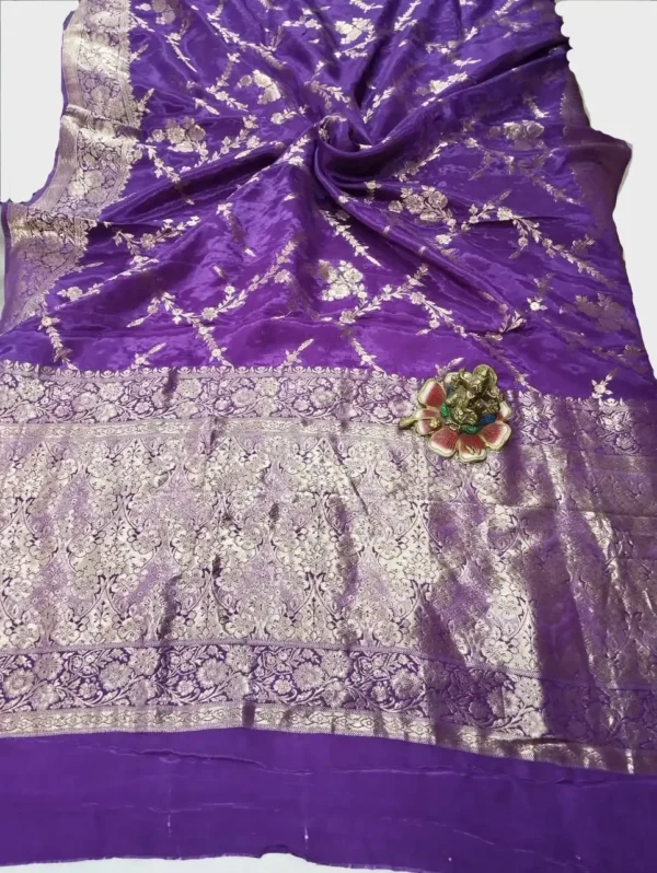 BS002217-5(3) Purple Crepe Silk Saree