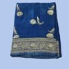 Blue Crepe Silk Saree