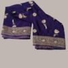 Royal Blue Crepe Silk Saree
