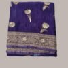 Royal Blue Crepe Silk Saree