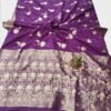 BS002218-7(3) Light Purple Crepe Silk Saree