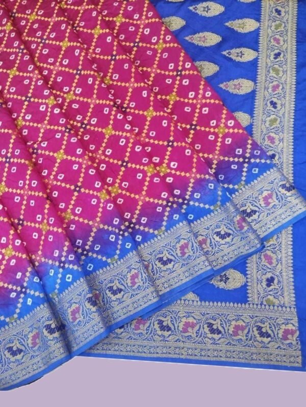 Pink Banarasi Silk Saree