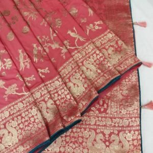 Gajri Banarasi Silk Saree