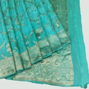 Green Crepe Silk Saree