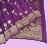 Light Purple Crepe Silk Saree Light Purple Crepe Silk Saree