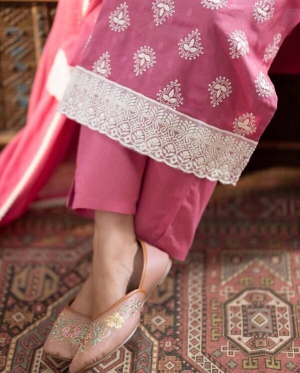 Dark Pink Stitched Suit