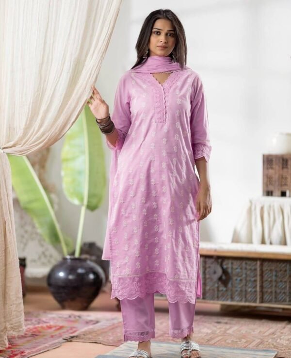 Light Pink Stitched Suit