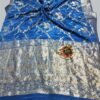 Blue Crepe Silk Saree