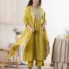 Mustard Yellow Stitched Suit
